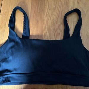 Aerie Black Bikini Top with Wide Straps